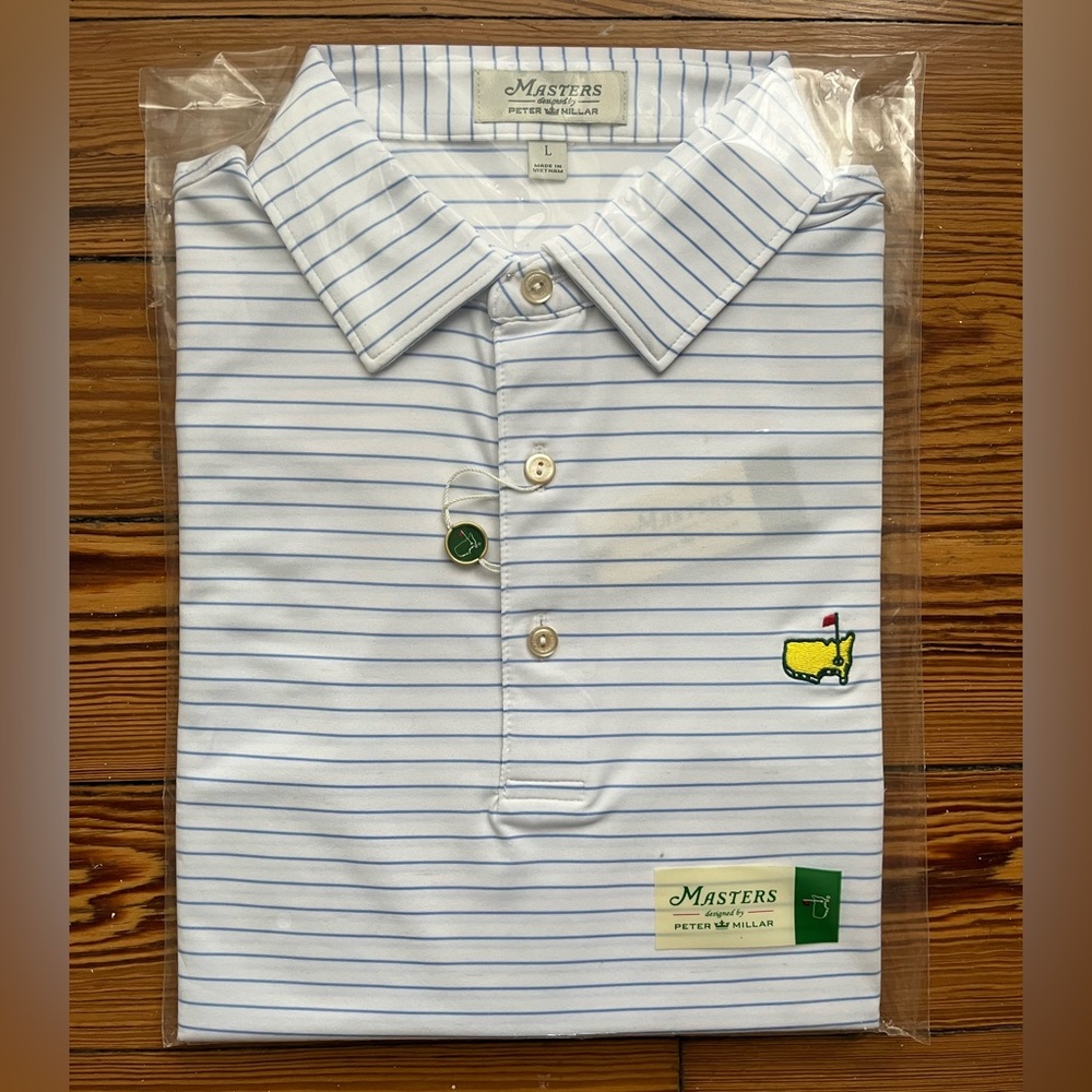 New in packaging- 2023 Official Masters Peter Millar Polo (Large)